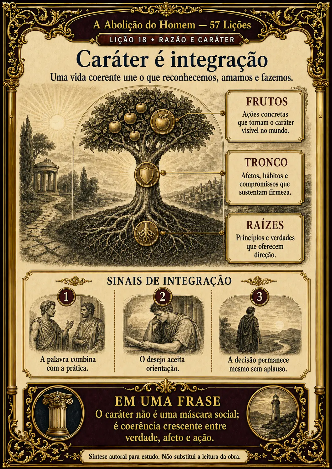 Prévia da Lição 18 — Caráter e integração